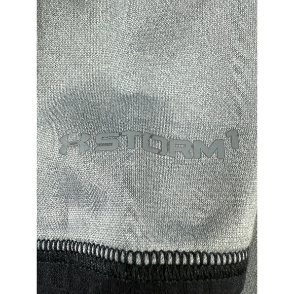 Under Armour Gray Hoodie Coldgear Loose Fit Logo Big Logo Boys Youth Medium M - Picture 3 of 10